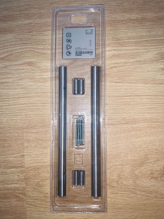 Ikea 6 X Puxadores Inox de armário