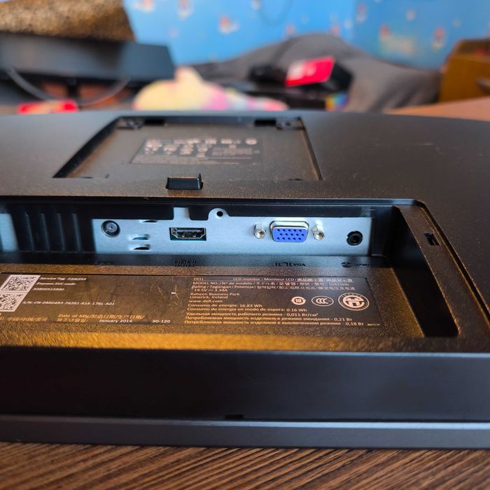Монитор 24" LED IPS, DELL S2415Hb, 1920 x 1080, 6 мс, 16:9, VGA, HDMI