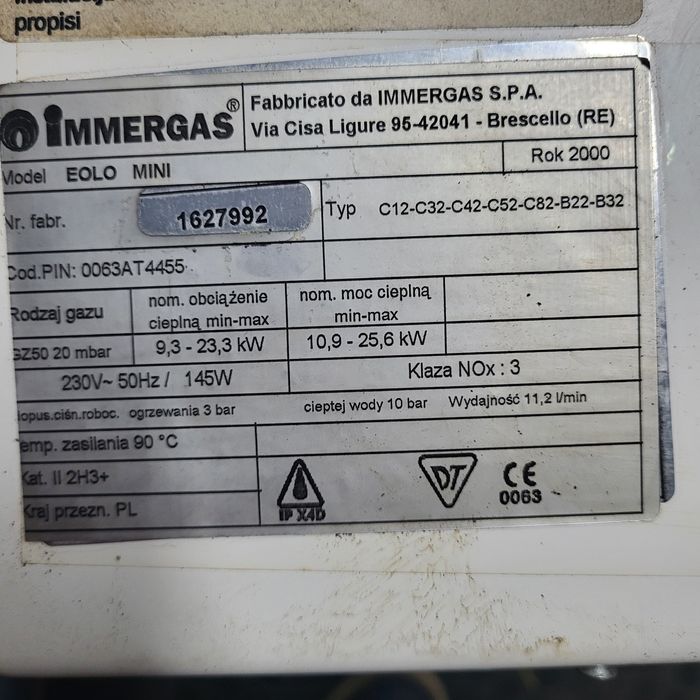 Płyta główna immergas mini