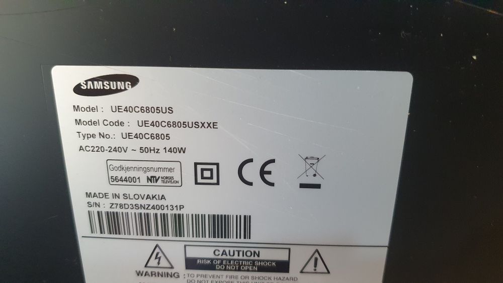 Tv samsung 40 cali