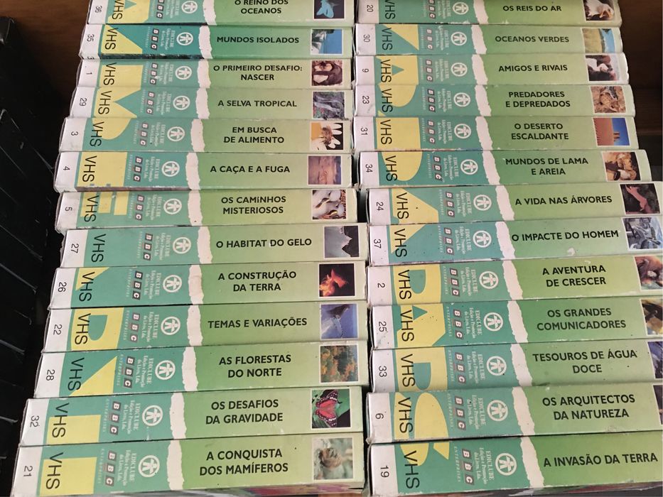 26 filmes BBC Natureza VHS. Coleção ediclube.