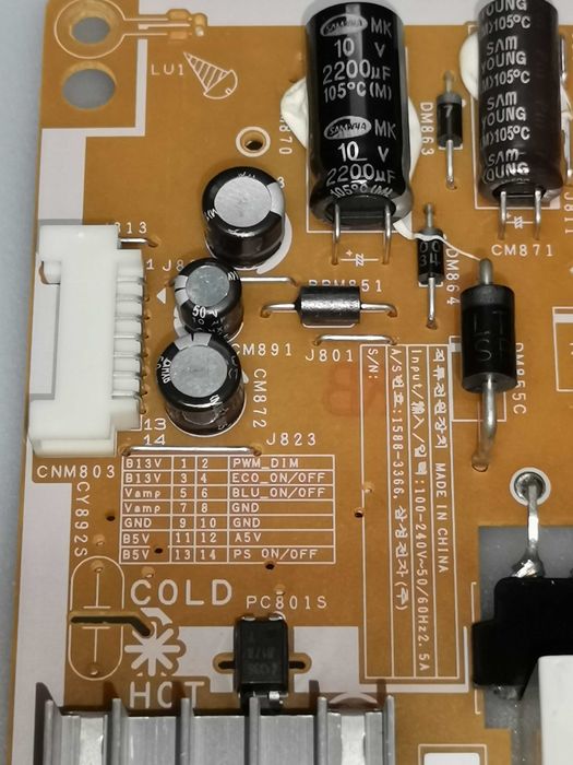 Fonte de alimentação Samsung BN44 - 0 0 6 0 5 A   L32SF_DSM