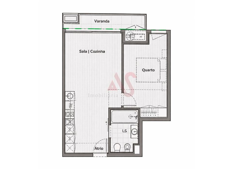 Apartamento t1 à venda na Rua José Saramago