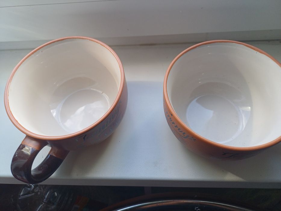 2 чашки,керамика,обьем 400 мл