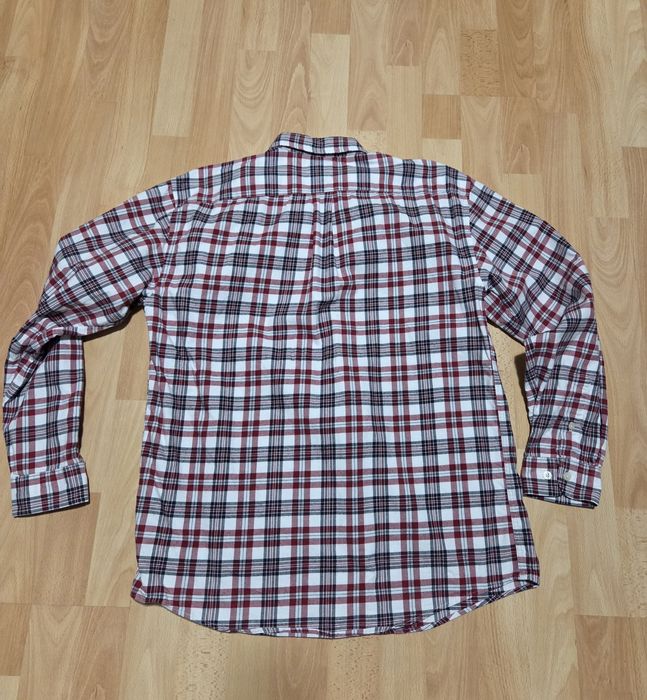 Koszula Tommy Hilfiger 16 XL (bordowa kratka)