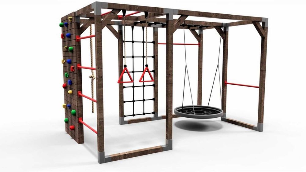 Cena Promocyjna - Drewniany Plac zabaw LEMUR