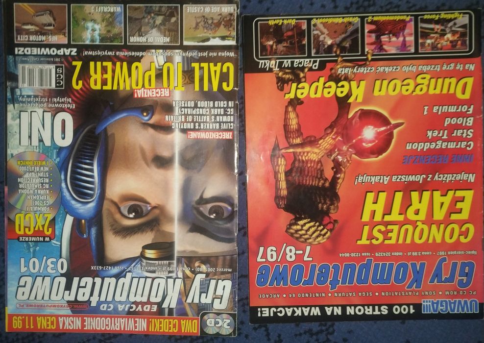 Miesięcznik Gry Komputerowe 7-8/97 i 03/01