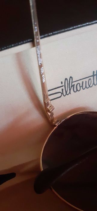 Złote okulary markowe SILHOUETTE COL 4198 UNISEX.