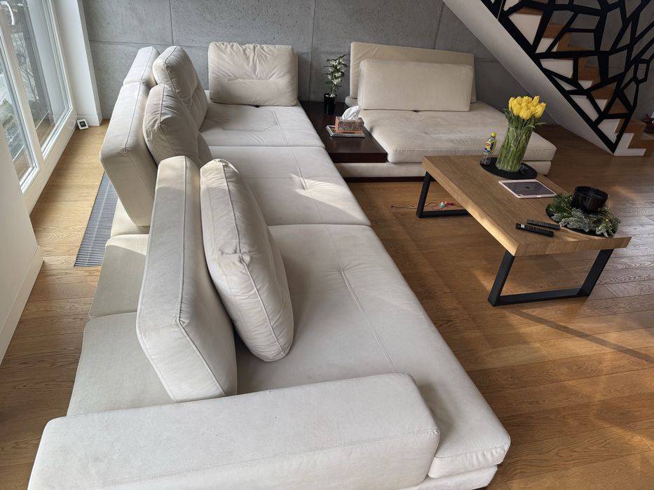 Sofa duża naroznik 400x350 ruchome zaglowki ERMES BLANCHE