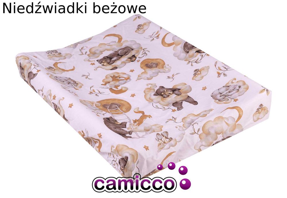 PRZEŚCIERADŁO pokrowiec na przewijak 70x50 z BAWEŁNA gumką przewijaki