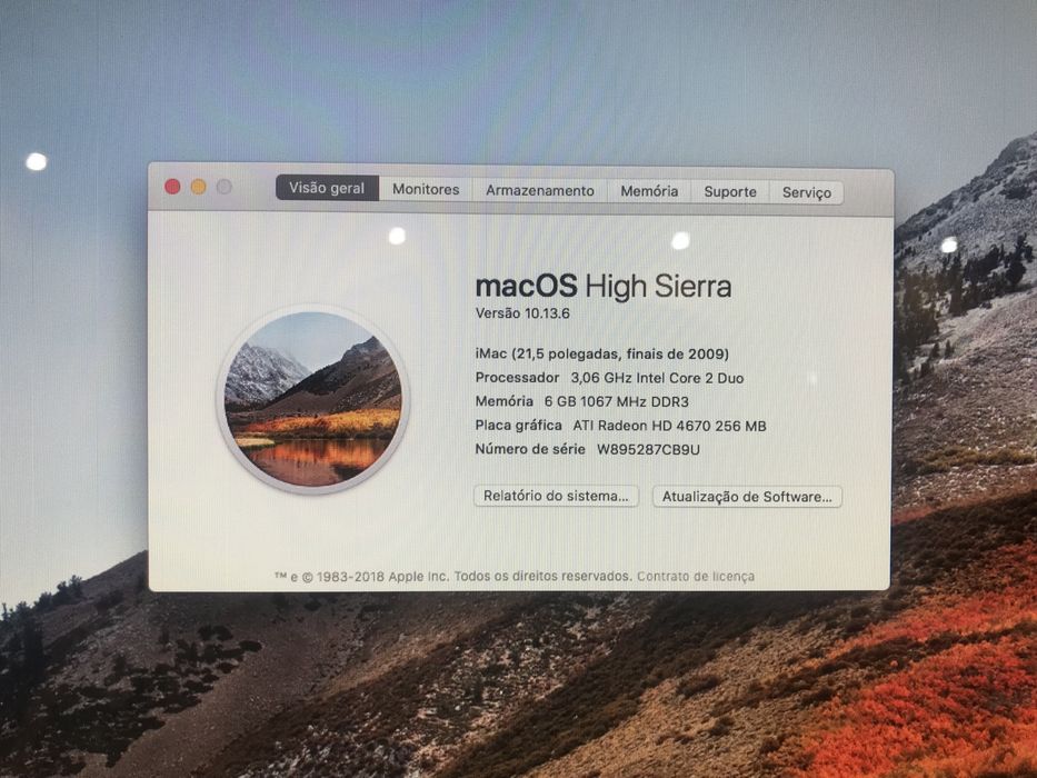 iMac 21,5” OS High Sierra