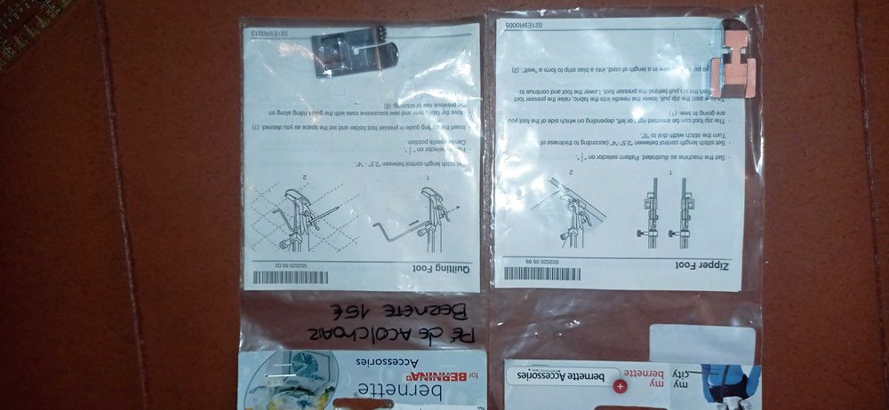 Calcador Bernette Quilting e Fecho