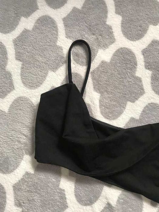 Czarny top bluzka Stradivarius S