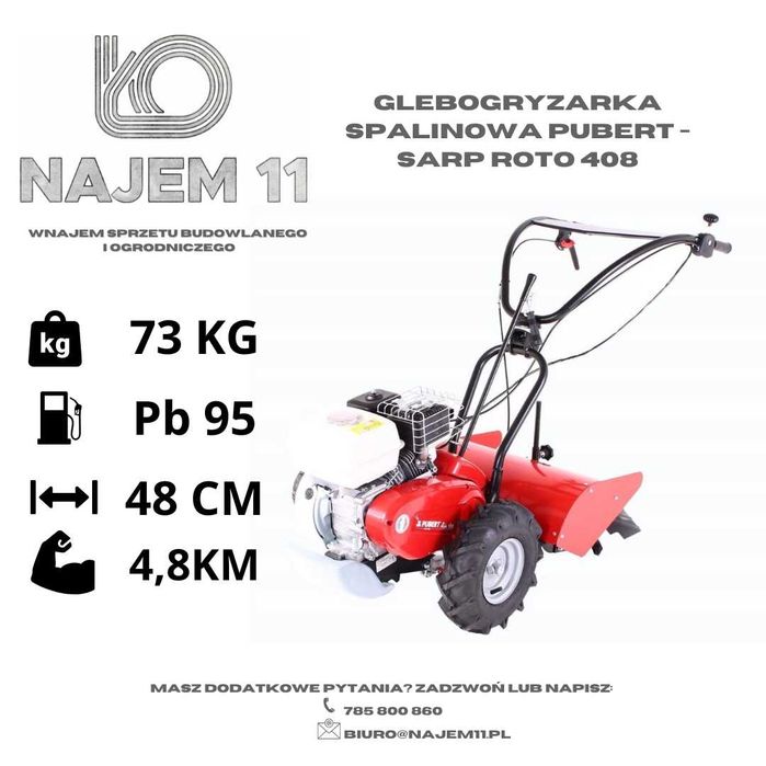 ***WYNAJEM - Glebogryzarka spalinowa z napędem***