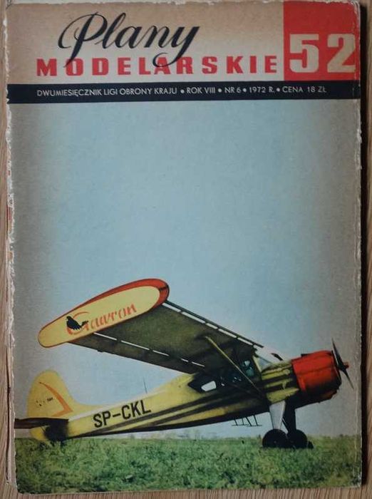 Plany modelarskie samolotu PZL-101 Gawron