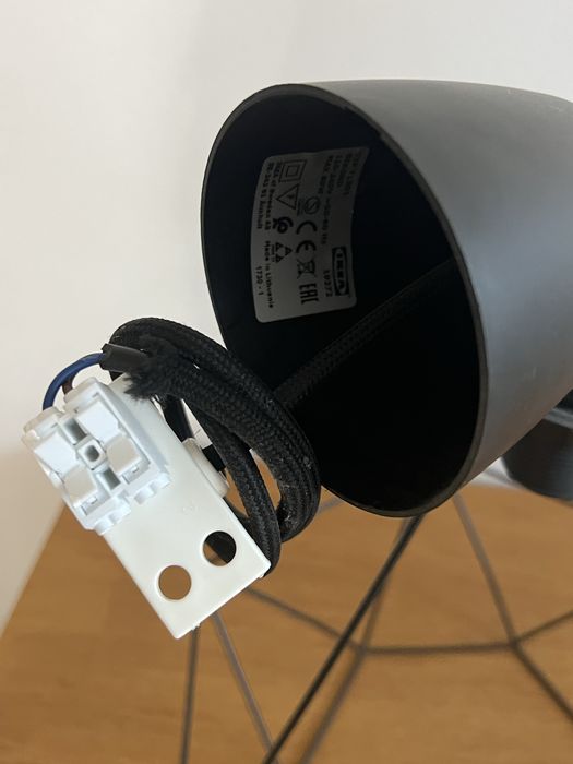 Lampa wisząca ikea wraz z oprawką na kabel