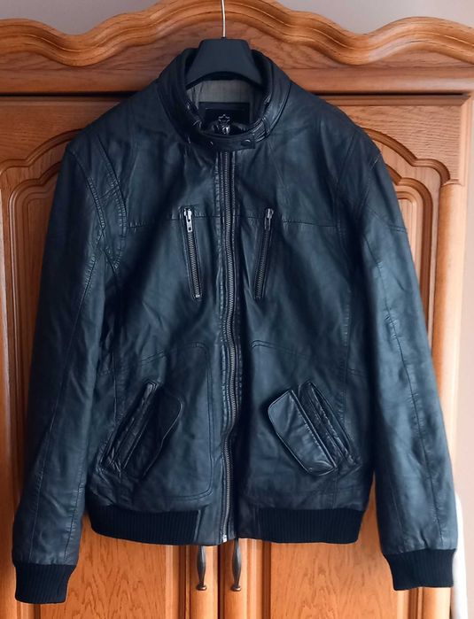 Mauro Ferrini- skóra naturalna kurtka bomberka