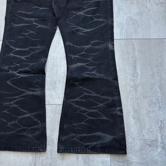 Flared black washed jeans opium джинcы клеш опиум sk8 y2k архив кльош