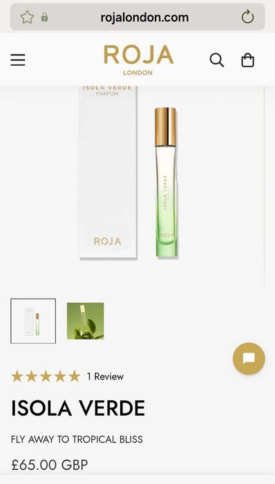 Знижка на 8 березня - Eau de Parfum - £65 - Roja Isola Verde, 10ml