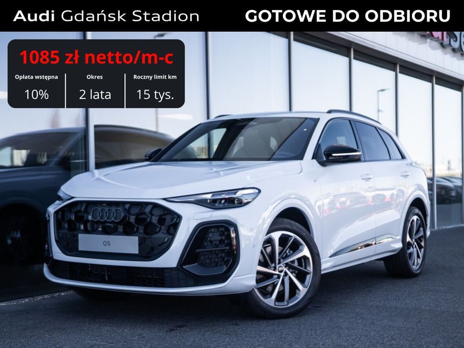 Audi Q5 Od ręki / Hak / Matrix LED / Akt. tempomat / Martwe pole / Kamera 360