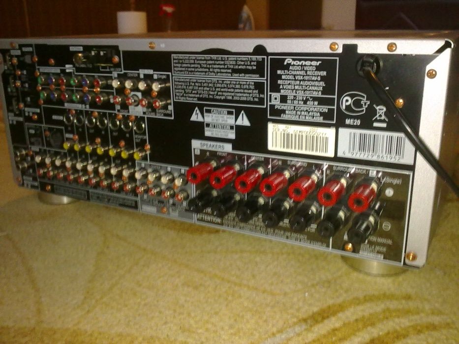amplituner PIONEER VSX-1017 AV-S, USB, HDMI, 7x150W, kino domowe