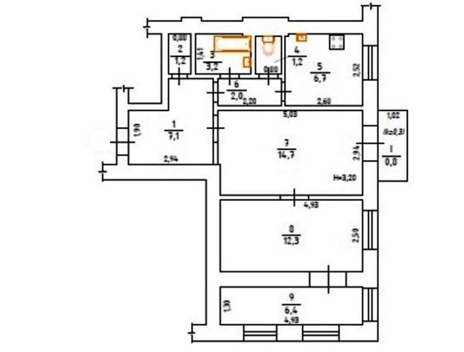 Продам 3-кімн квартиру 56м Печерськ Іоанна Павла ІІ, 19 Сталінка Лифт