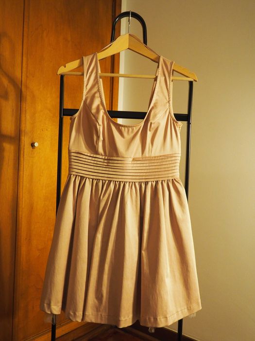 Vestido Zara Toque Cetim