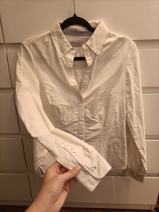Koszula Tchibo 38  biała długi rękaw, elegancka, halowa, stan idealny