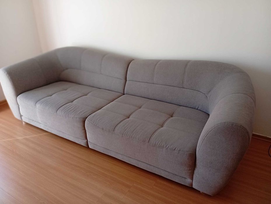 Sofá cinza 4 lugares - 2,67 comp. 80 alt. 99 largo.  e 70 assento