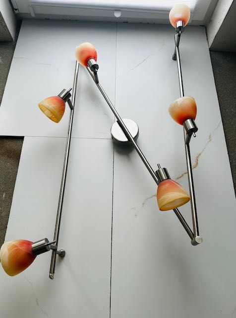 Lampa sufitowa stal nierdzewna