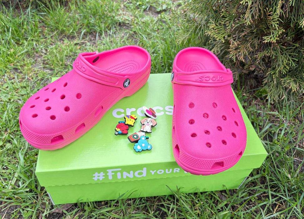 Крокси малинові Crocs жіночі оригінальні 36, 37, 38, 39 розмір