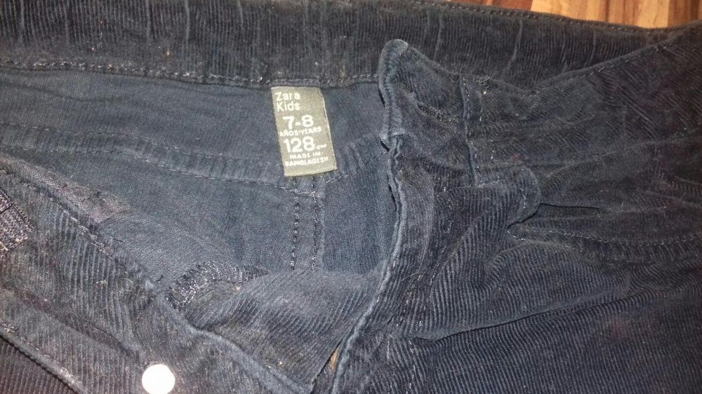 Spodnie struksy Zara 128