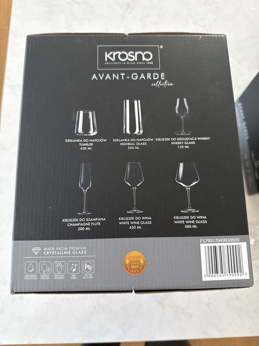 Kieliszki do wina Krosno avant-garde 550ml 6szt