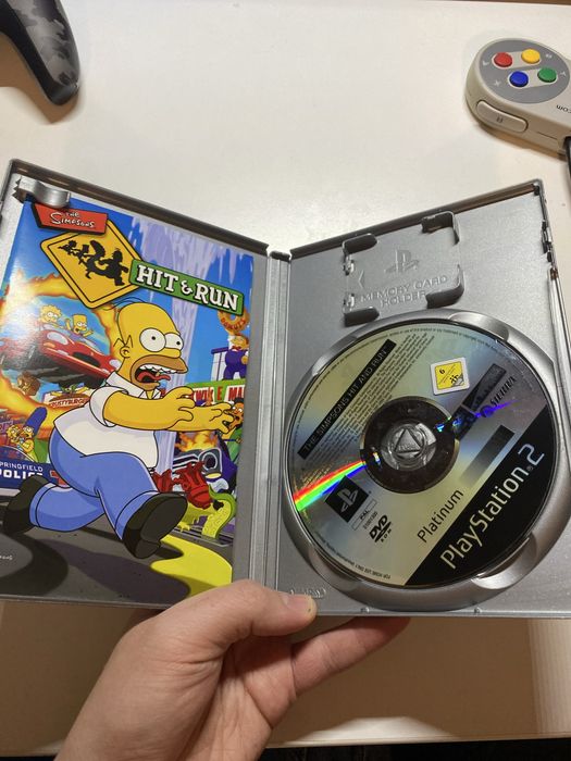 Gra the simpsons hit and run ps2 stan prawie idealny