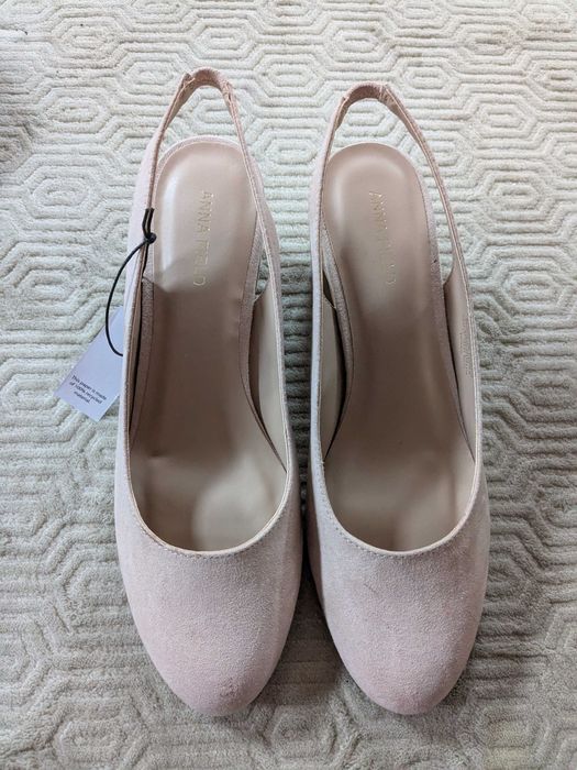 Czółenka slingback pudrowy róż rozm. 39 Anna Field