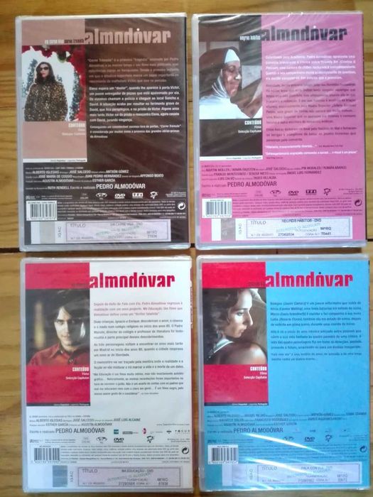 Filmes DVD Pedro Almodóvar NOVOS Selados Legendas PT