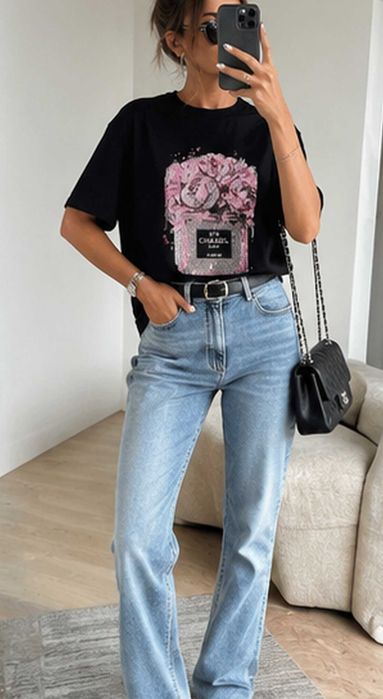 Футболка туника оверсайз  chanel dutti cos