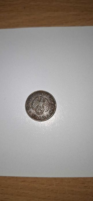 Moneta 1 reichspfennig z 1943 r.