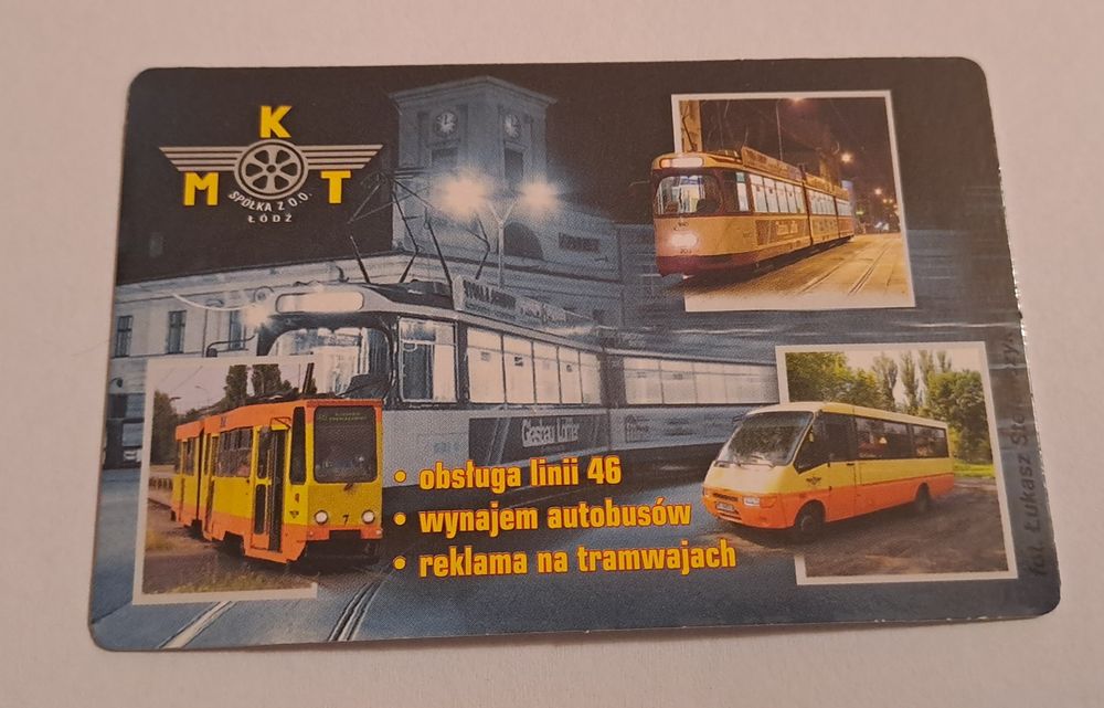 Kalendarz listkowy Międzygminna Komunikacja Tramwajowa Łódź 2007