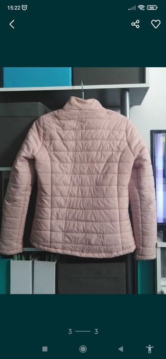 Letnia kurtka pudrowy róż