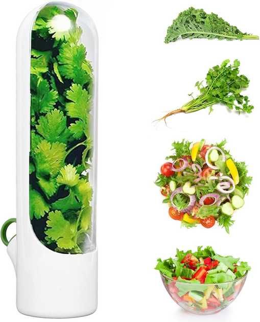 Контейнер для зберігання зелені у холодильнику органайзер з піддоном