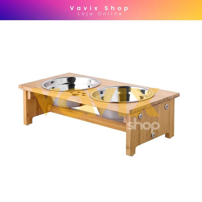 Sofisticado Móvel com Tigelas para Cães ou Gatos