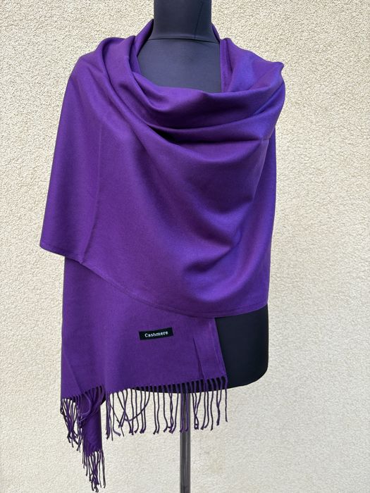 Szalik kaszmirowy gladki unisex