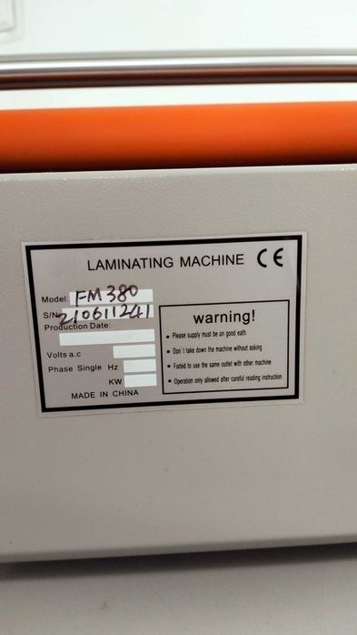 Laminator rolowy 380mm
