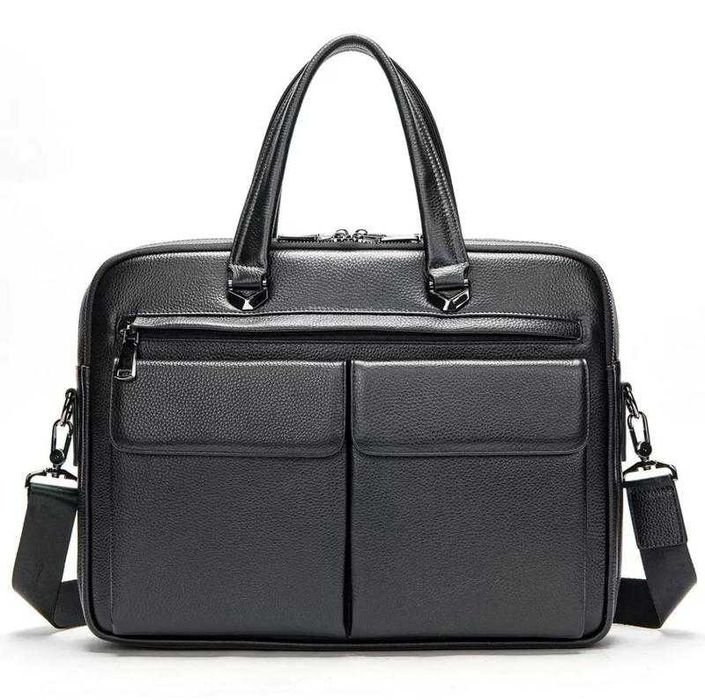 Чоловічий шкіряний портфель/сумка для ноутбука