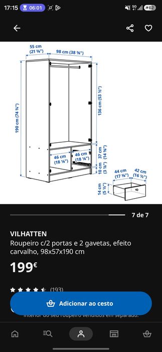 Roupeiro de Casal IKEA