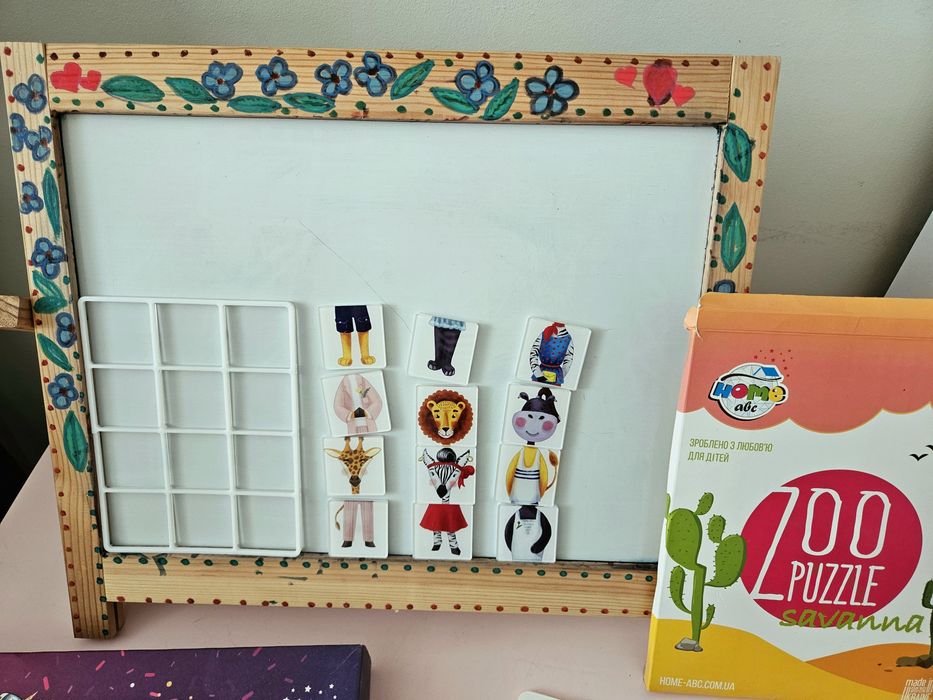 Магнітна абетка, цифри, сртер + дошка ABC home