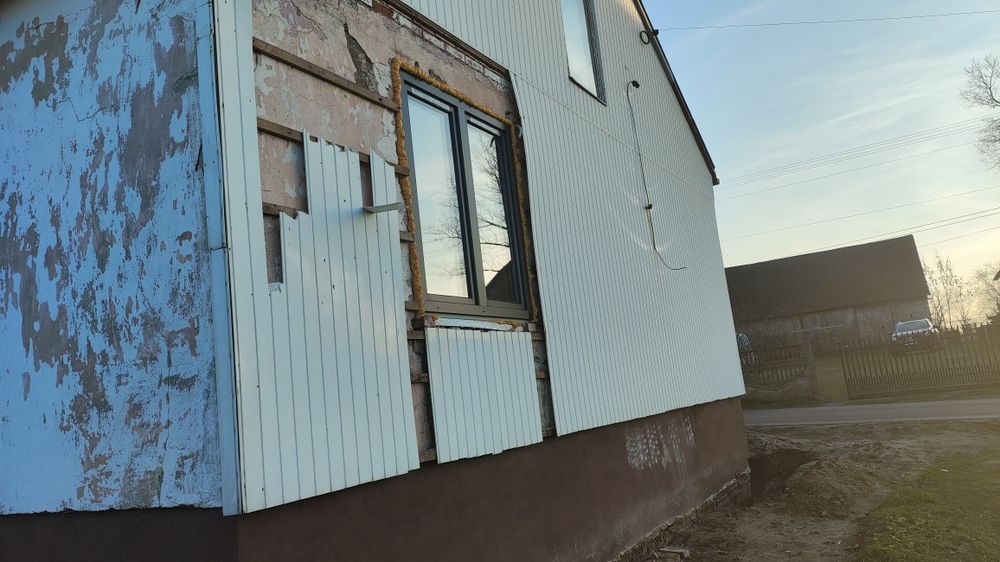 Dom w trakcie trwania remontu