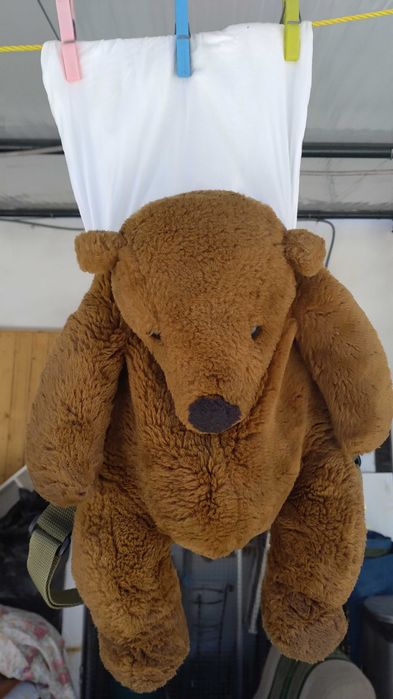 Mochila pequena criança urso