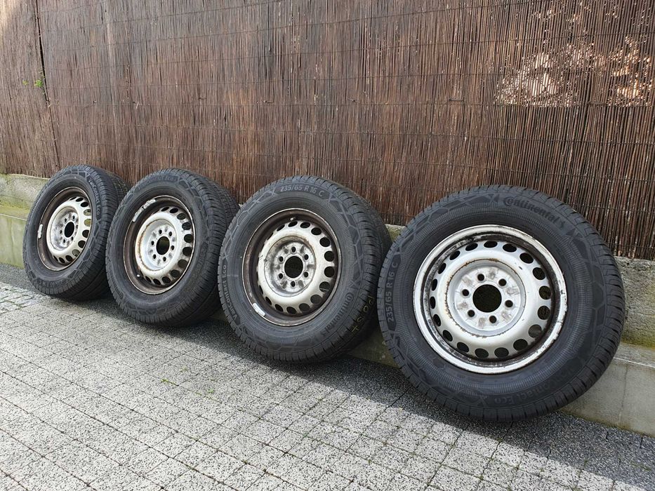 4x Oryginalne koła 16-stki Sprinter235/65/16C Continental 7,5mm 2020r.